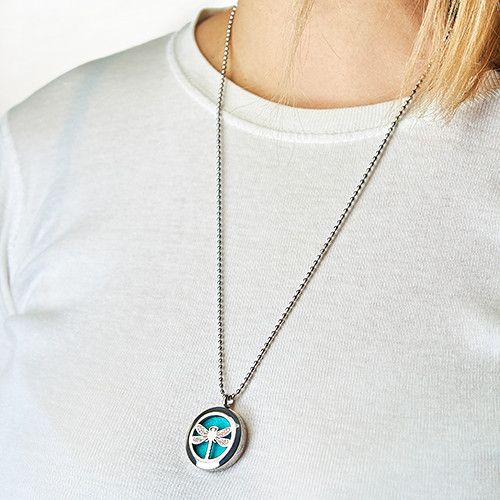 Aromatherapy Diffuser Necklace Tree of Life 25mm for Essential Oils