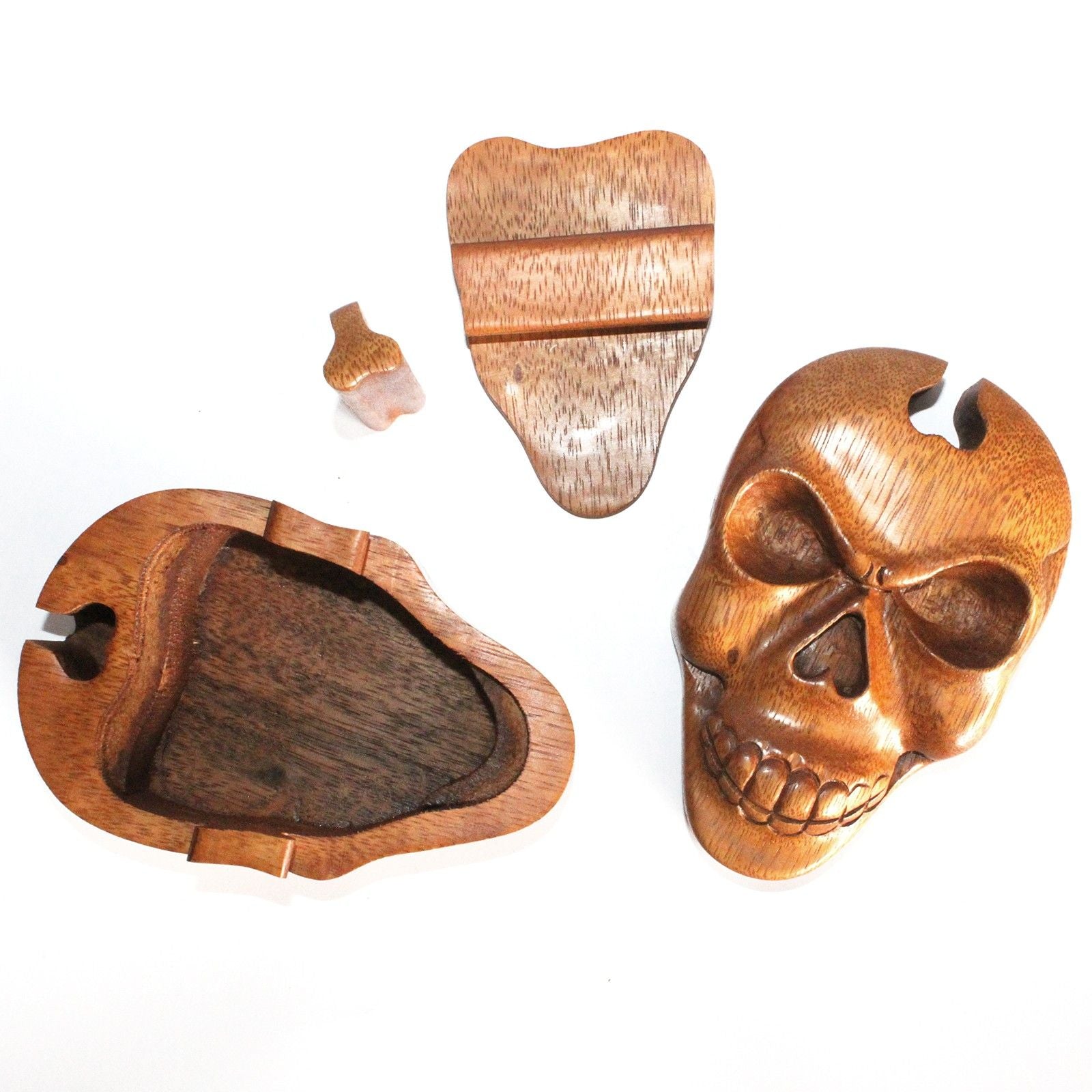 Bali Magic Box Skull Puzzle with Hidden Compartment for Gifts
