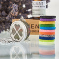 Aromatherapy Diffuser Necklace with Four Leaf Clover Design 30mm