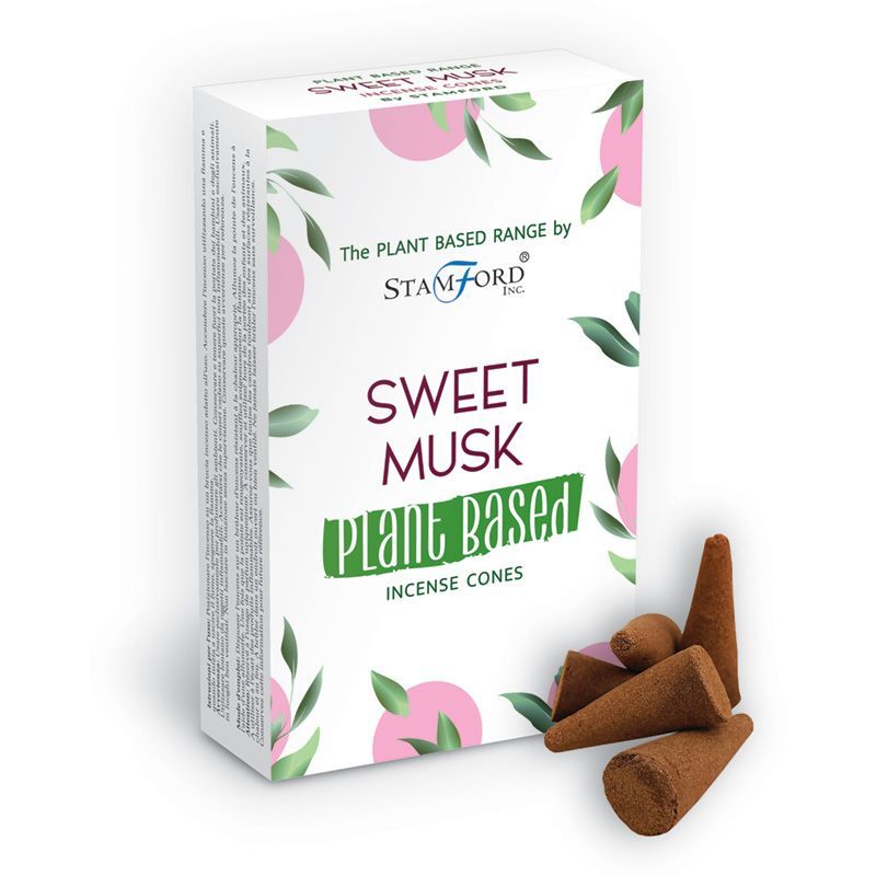 Plant Based Incense Cones Sweet Musk for Home Fragrance Use