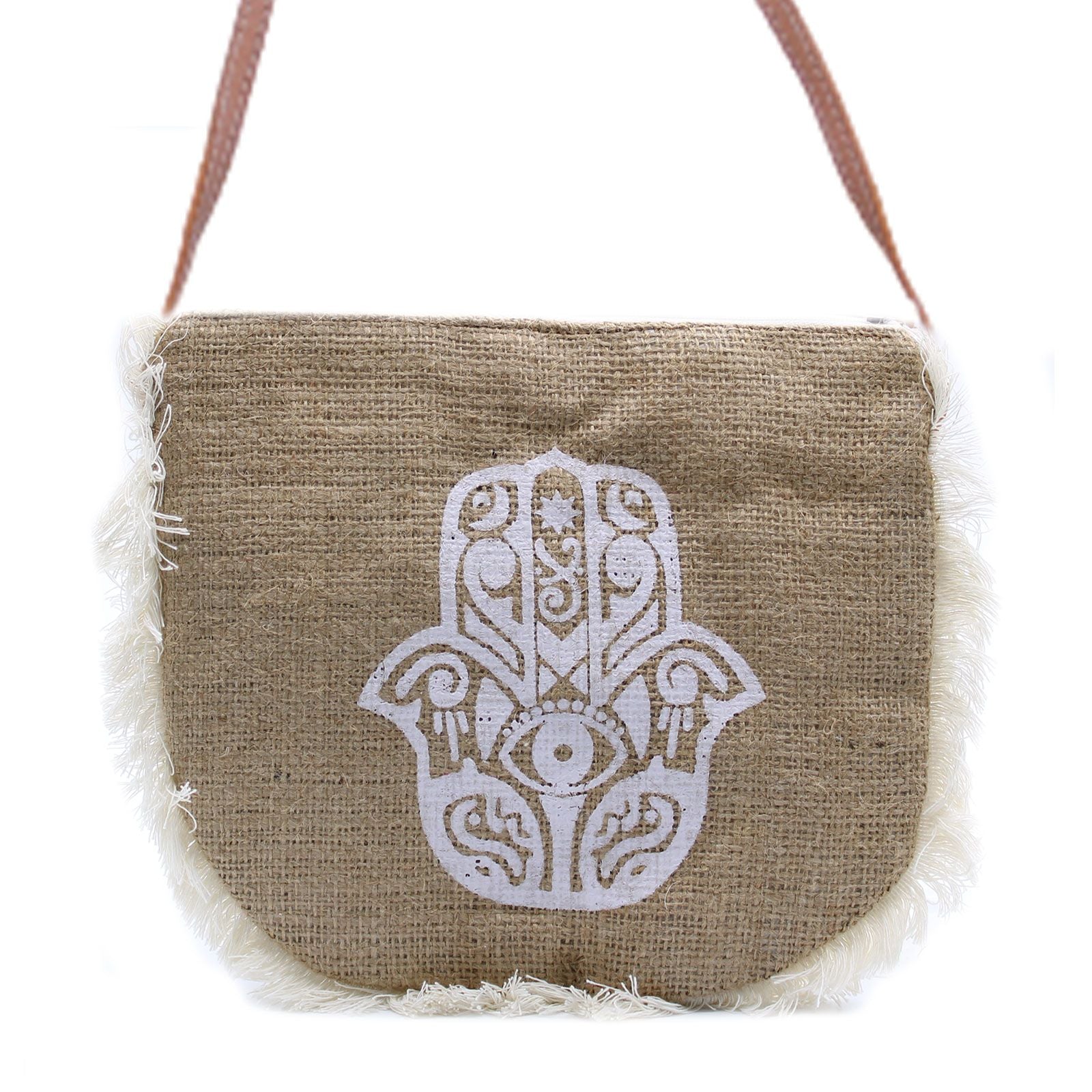 Fab Fringe Bag with Hamsa Print for Everyday Stylish Use and Fun