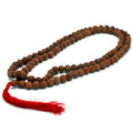 108 Brown Rudraksha Mala with Chunky Tassel for Stylish Looks