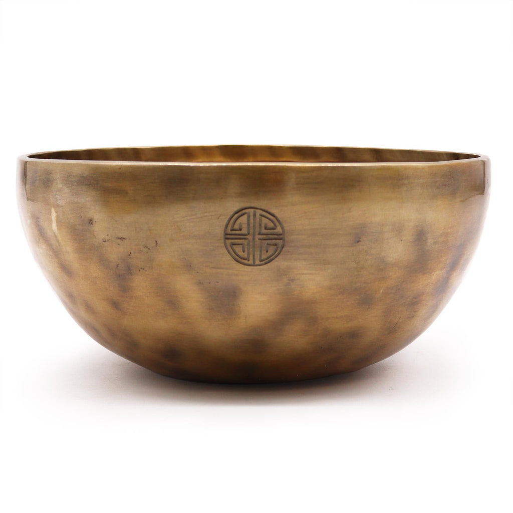 Extra Large Nepalese Moon Singing Bowl for Meditation and Decor