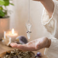Celestial Guide Two Piece Angel Pendulum with Clear Quartz Band