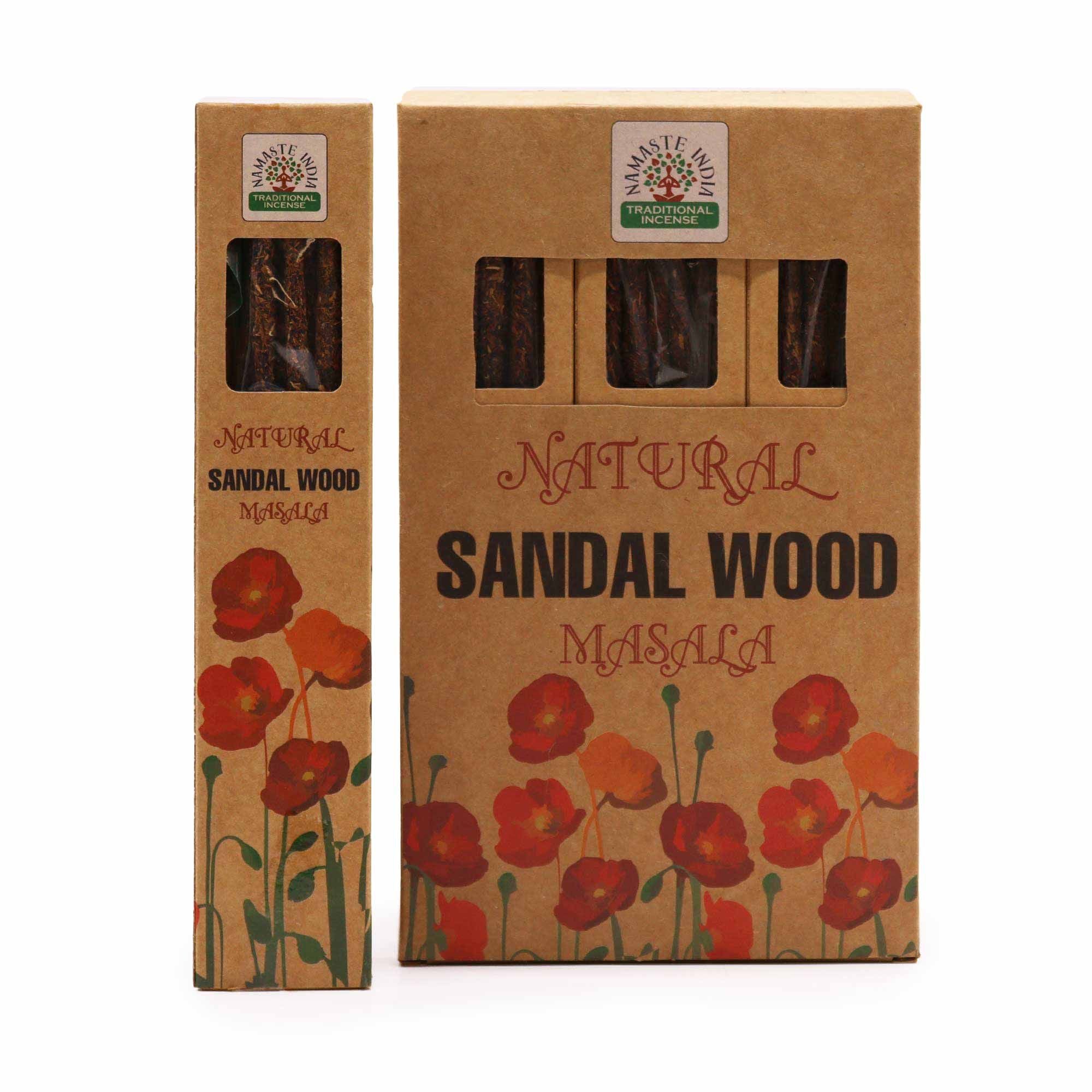 Natural Botanical Masala Incense Sticks with Sandalwood Aroma