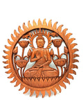 Buddha & Lotus Panel 40cm Decorative Wooden Art for Home Decor