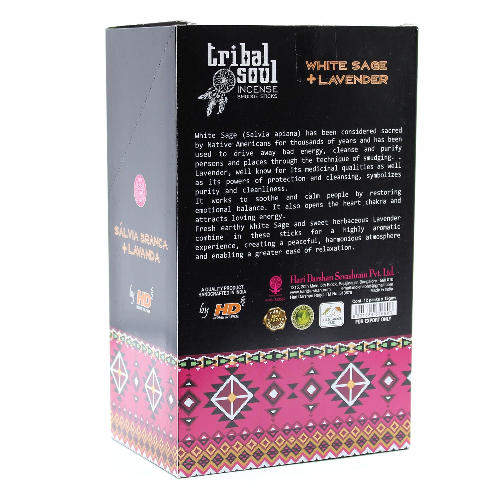 Tribal Soul Incense Sticks with White Sage and Lavender Aroma