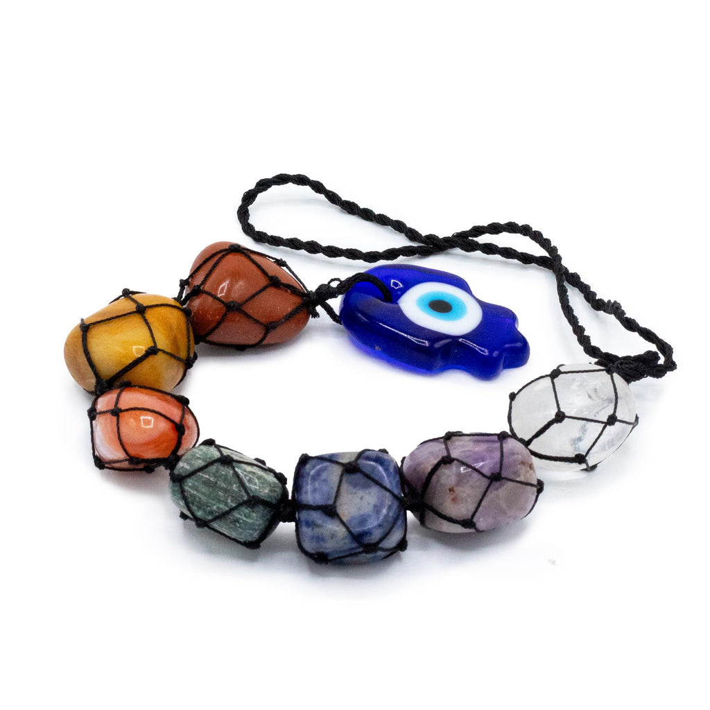 Hanging Chakra Stone Pendant Hansa for Unique Home Decor Style