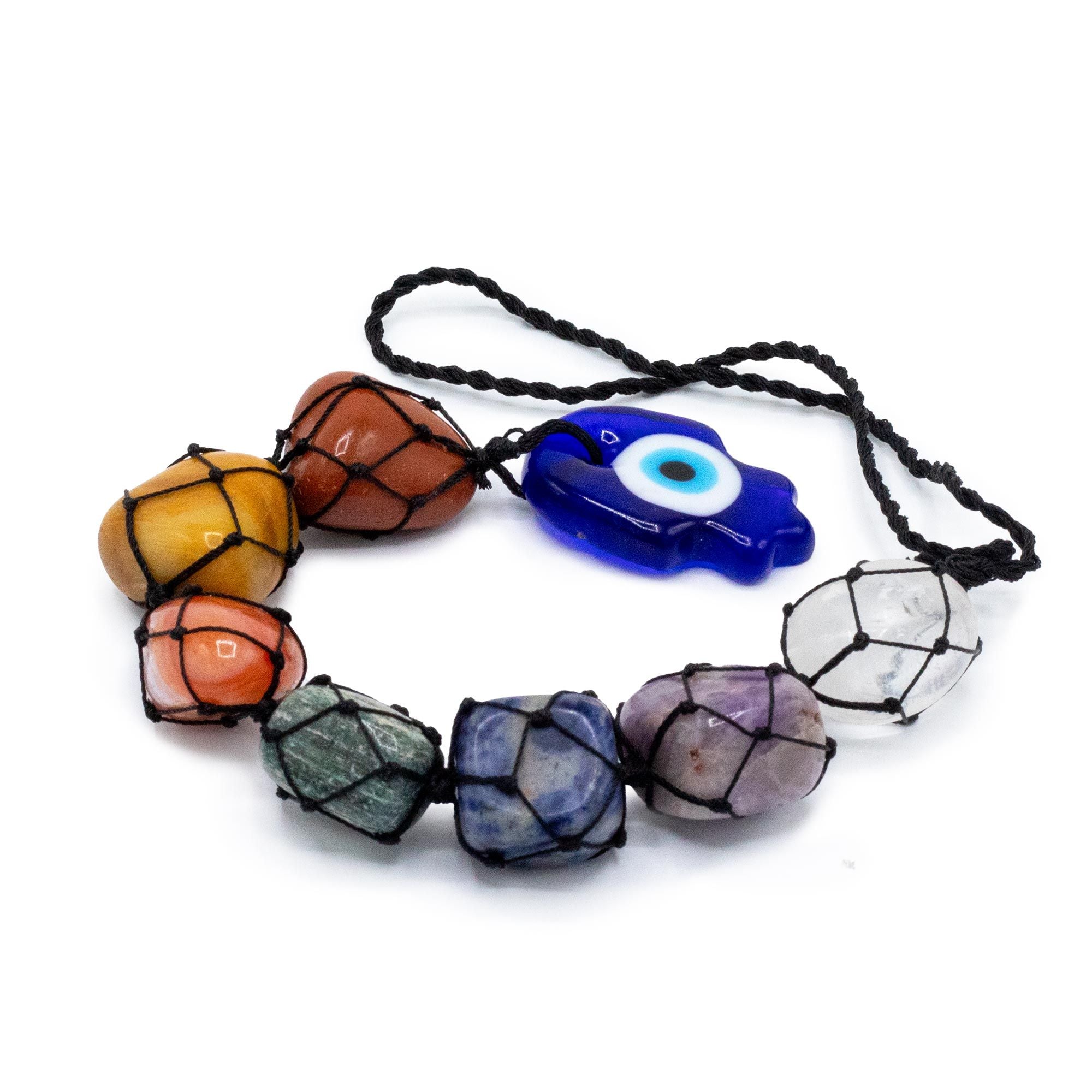 Hanging Chakra Stone Pendant Hansa for Unique Home Decor Style