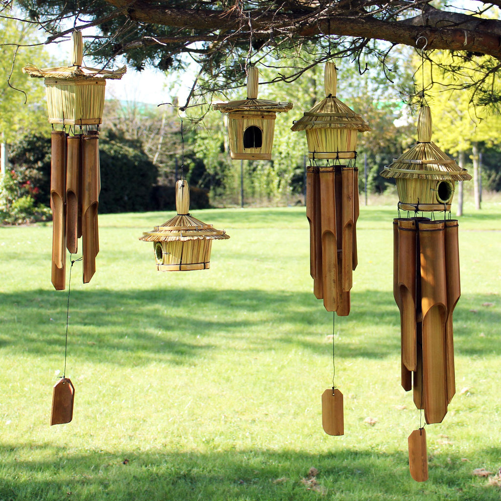 Small Round Seagrass Bird Box for Beautiful Garden Decor Ideas