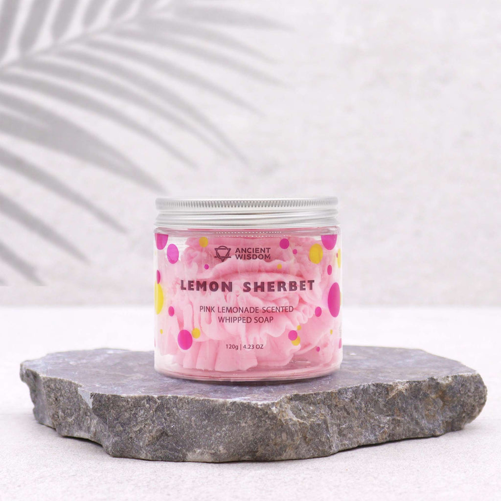 Pink Lemonade Whipped Soap 120g for Refreshing Bathing Routine