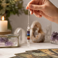 7 Chakra Pendulum with 3 Piece Joint for Dowsing and Energy Use