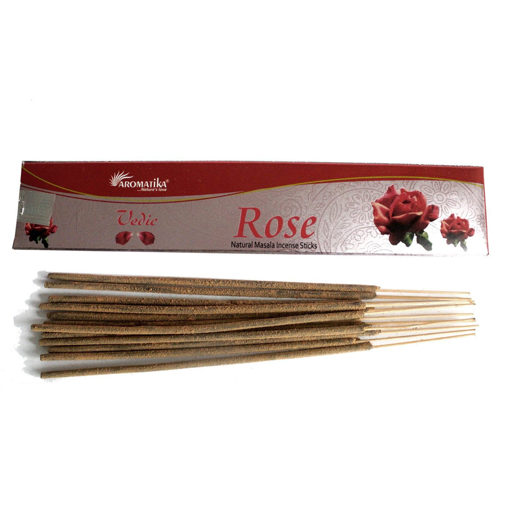 Vedic Incense Sticks Rose for Home Fragrance and Relaxation