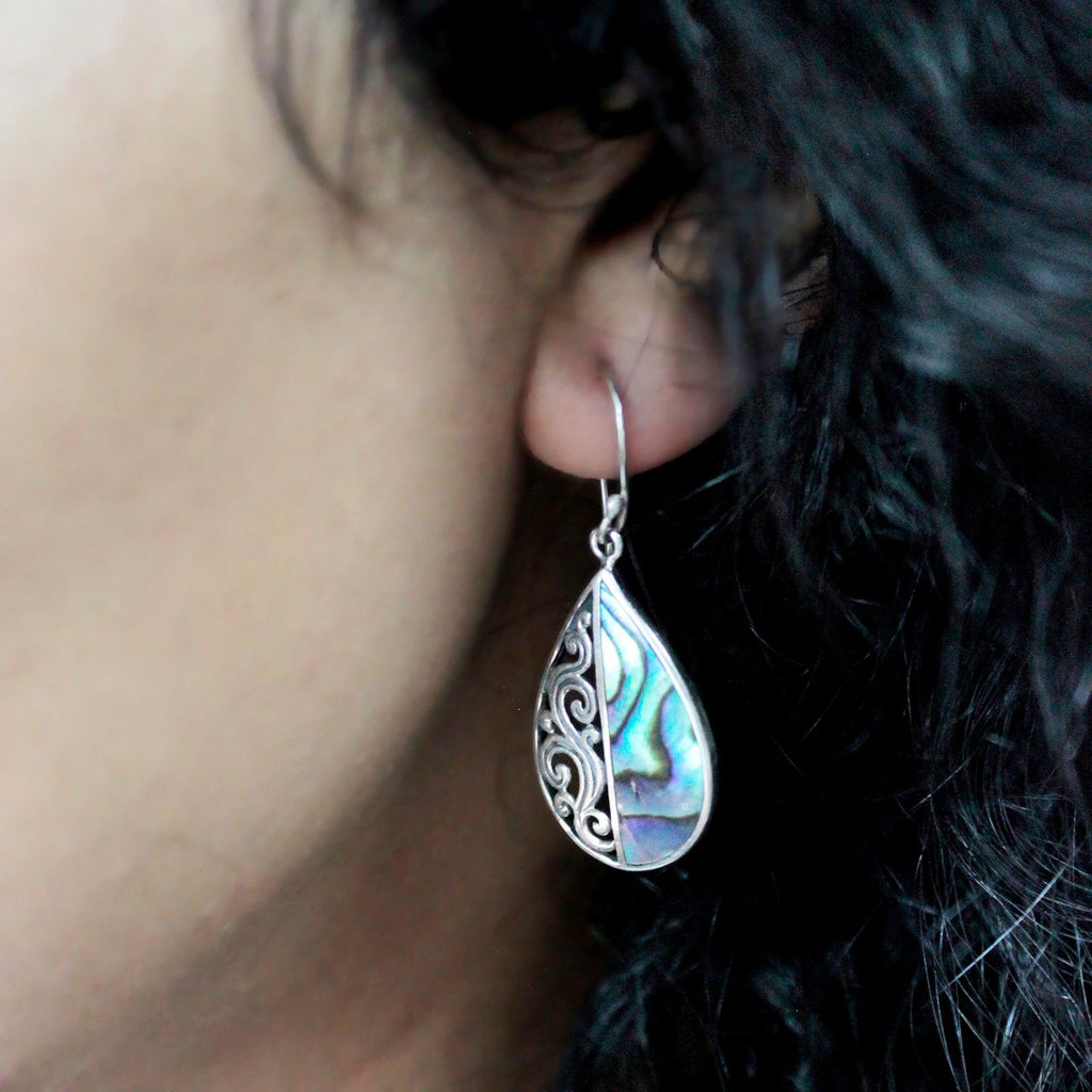 Shell & Silver Dragonfly Earrings for Unique Style and Charm