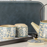 Travel Teapot Set & Two Cups - China Ru Blue