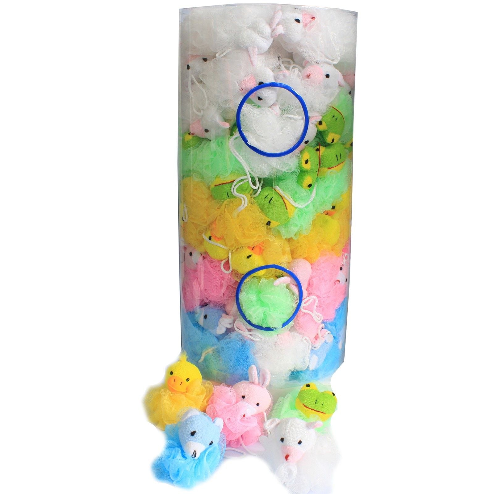 Cotton Animal Scrunchie in Assorted Colours for Bath Time Fun