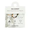 Nymph Spirit Gemstone Ring Set Sea Sunset for Versatile Styling