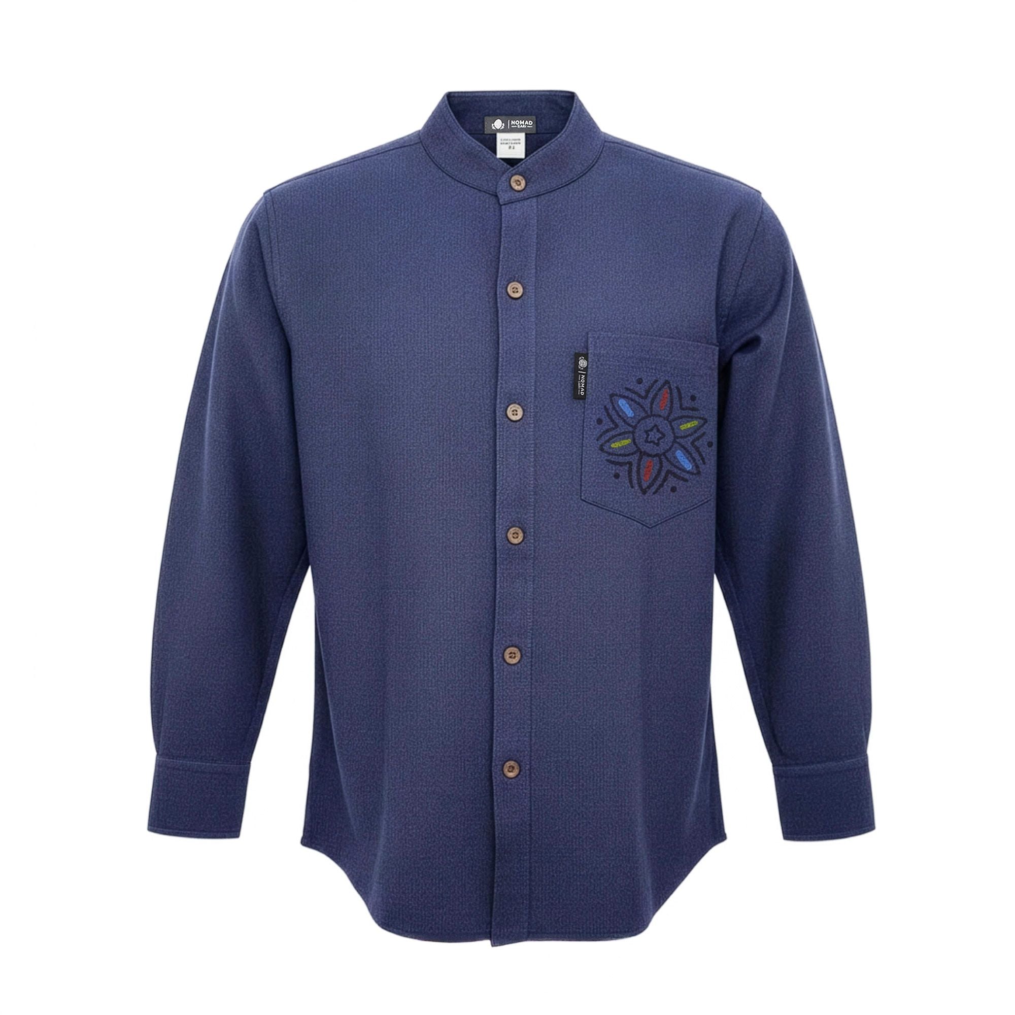 Nomad Sari Kathmandu Shirt in Indigo for Medium Size Wearers
