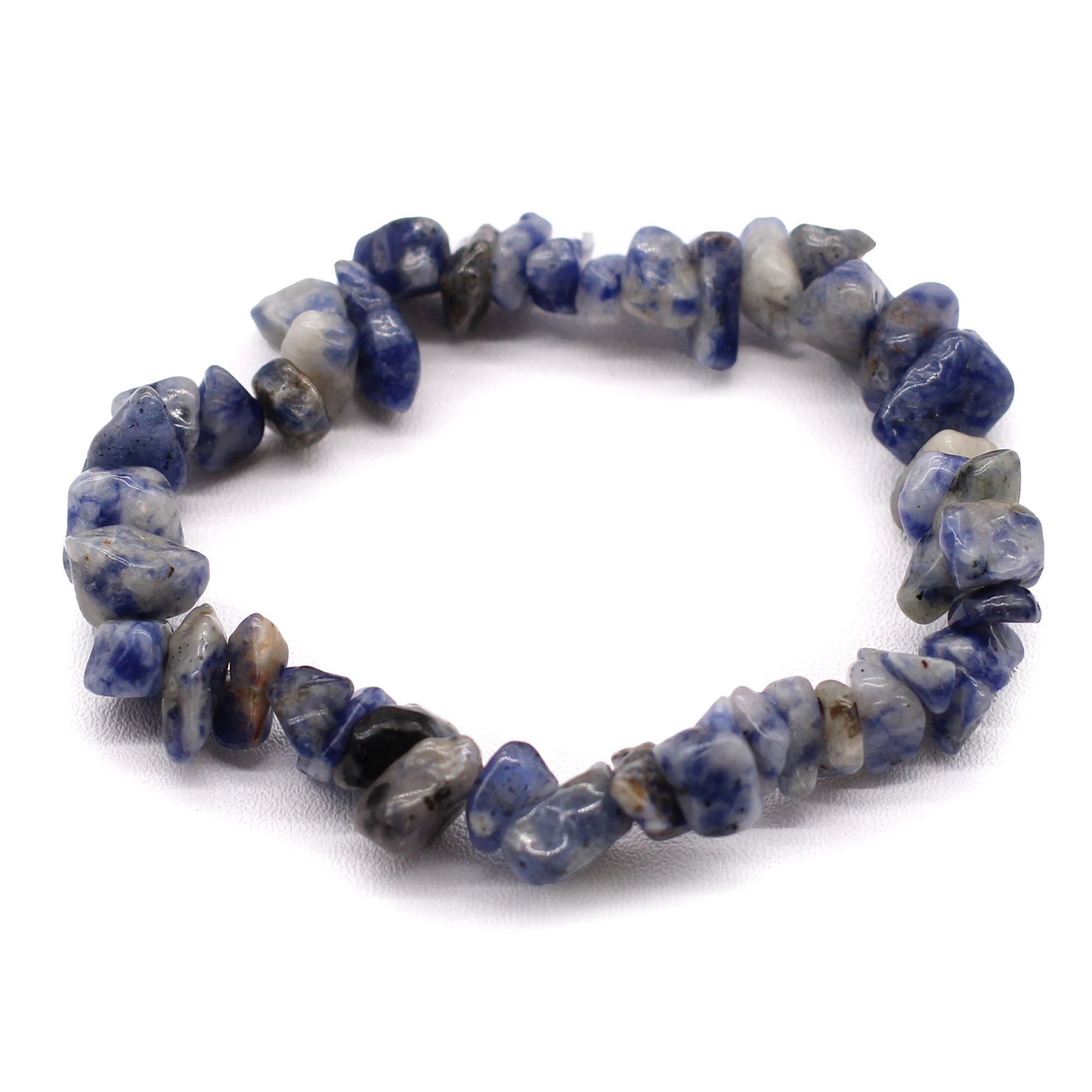 Sodalite Gem Bracelet Bath Bomb with Sandalwood Fragrance