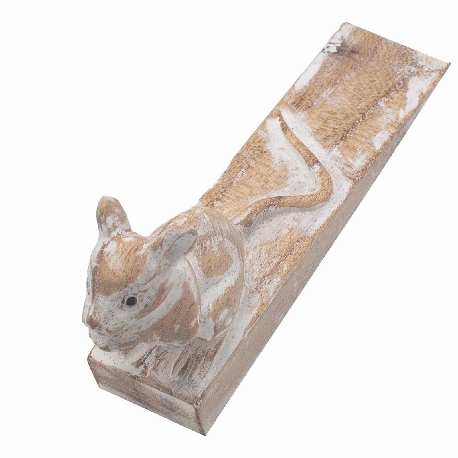Hand Carved Dormouse Doorstop for Home and Office Decor Items