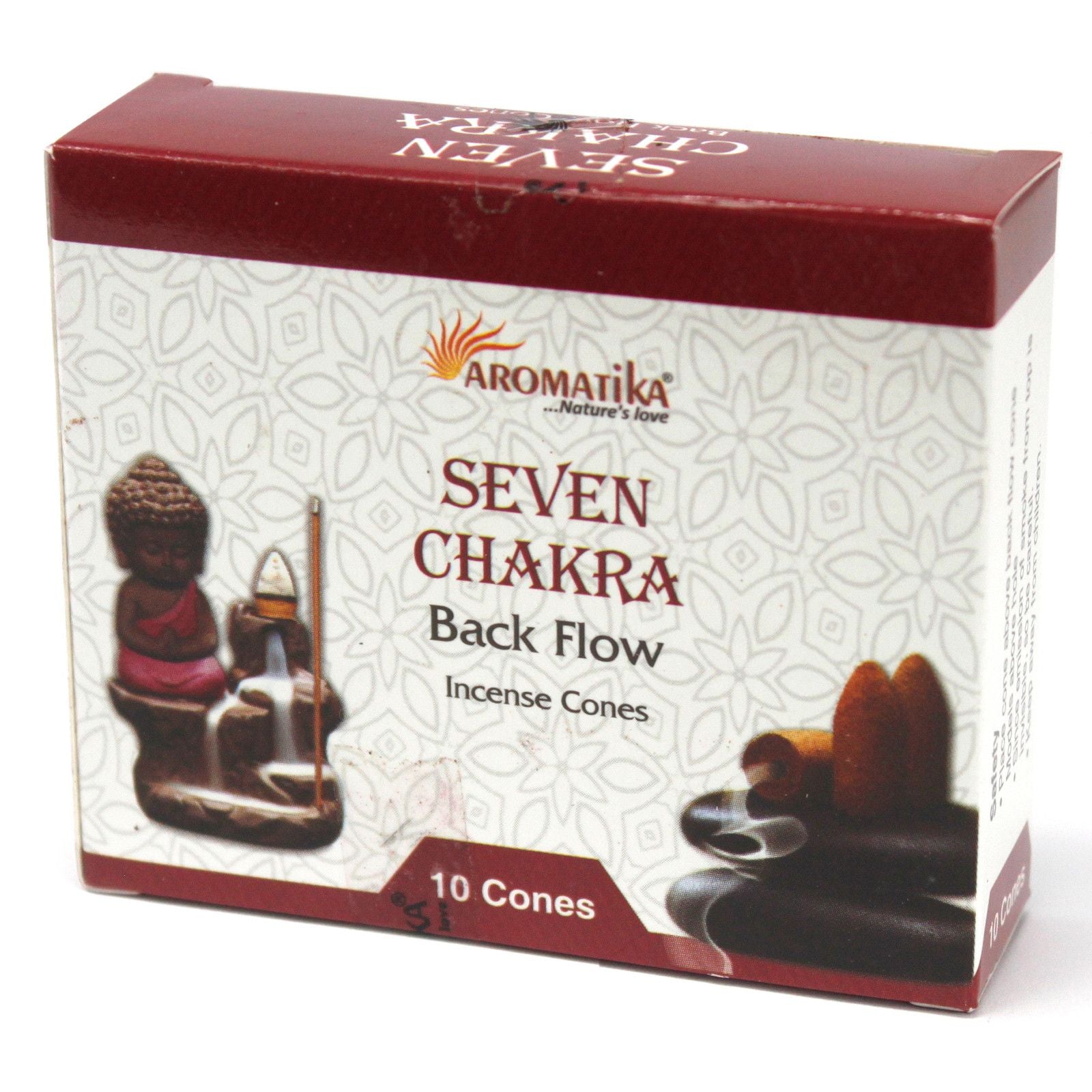 Aromatica Backflow Incense Cones 7 Chakras for Deep Relaxation