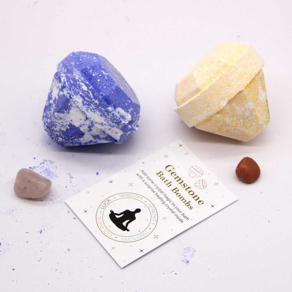 Gemstone Bath Bomb with Extreme Fragrance and Hidden Gemstone