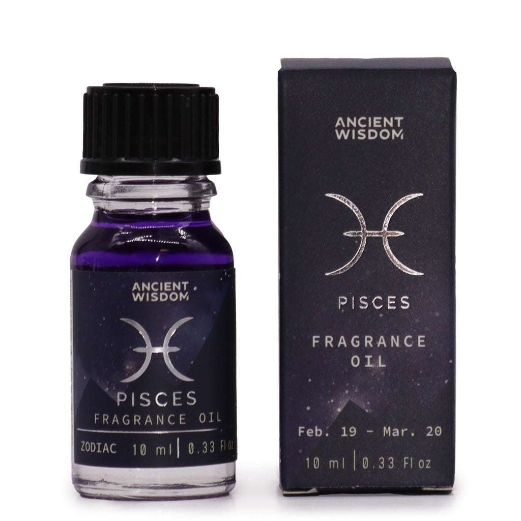Zodiac Fragrance Oil 10ml PISCES with Bio Glitter for Gifting
