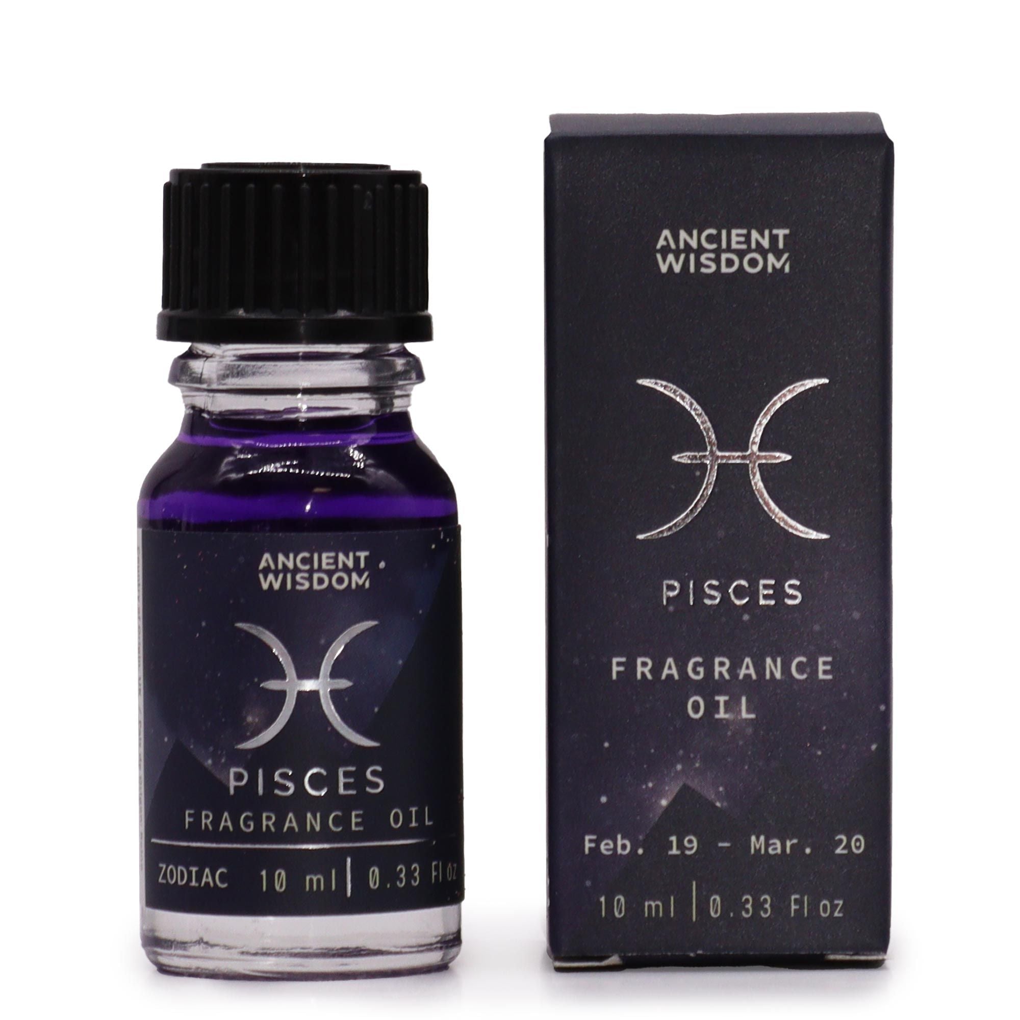 Zodiac Fragrance Oil 10ml PISCES with Bio Glitter for Gifting