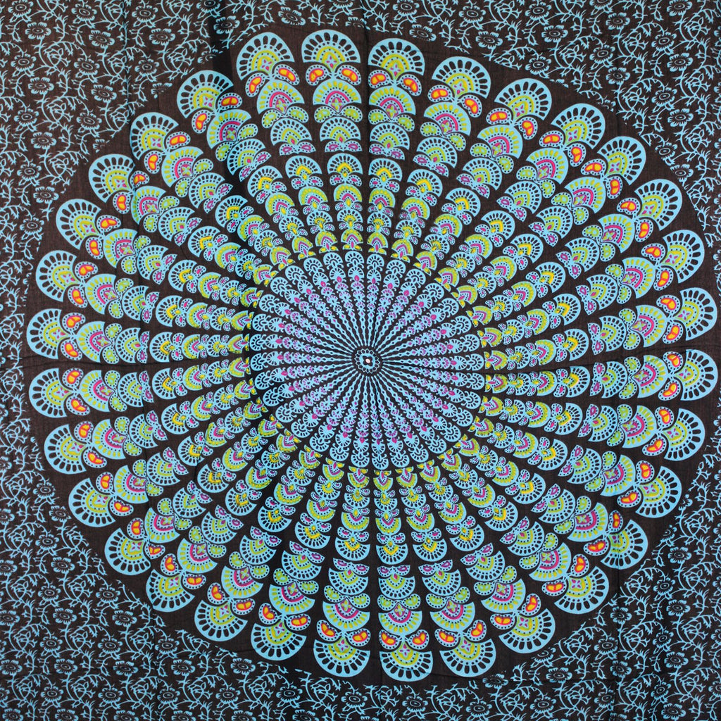 Peacock Classic Mandala Sarongs for Stylish Beachwear Accessory