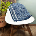 Handmade Indigo Runner 170x60cm with Madjid Tiles Design Artistry