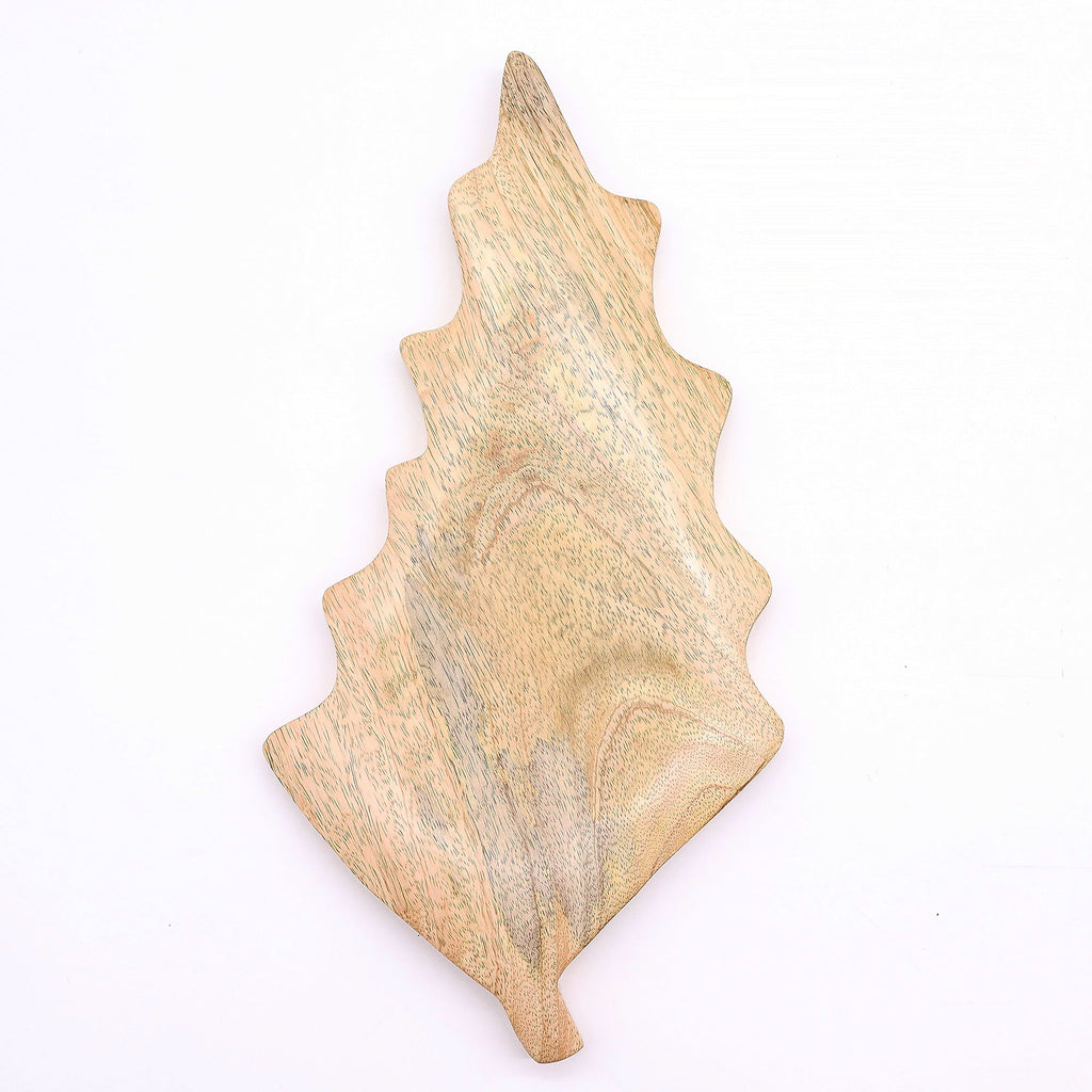 Lost in the Forrest Enamel Leaf Wooden Bowl for Home Decor