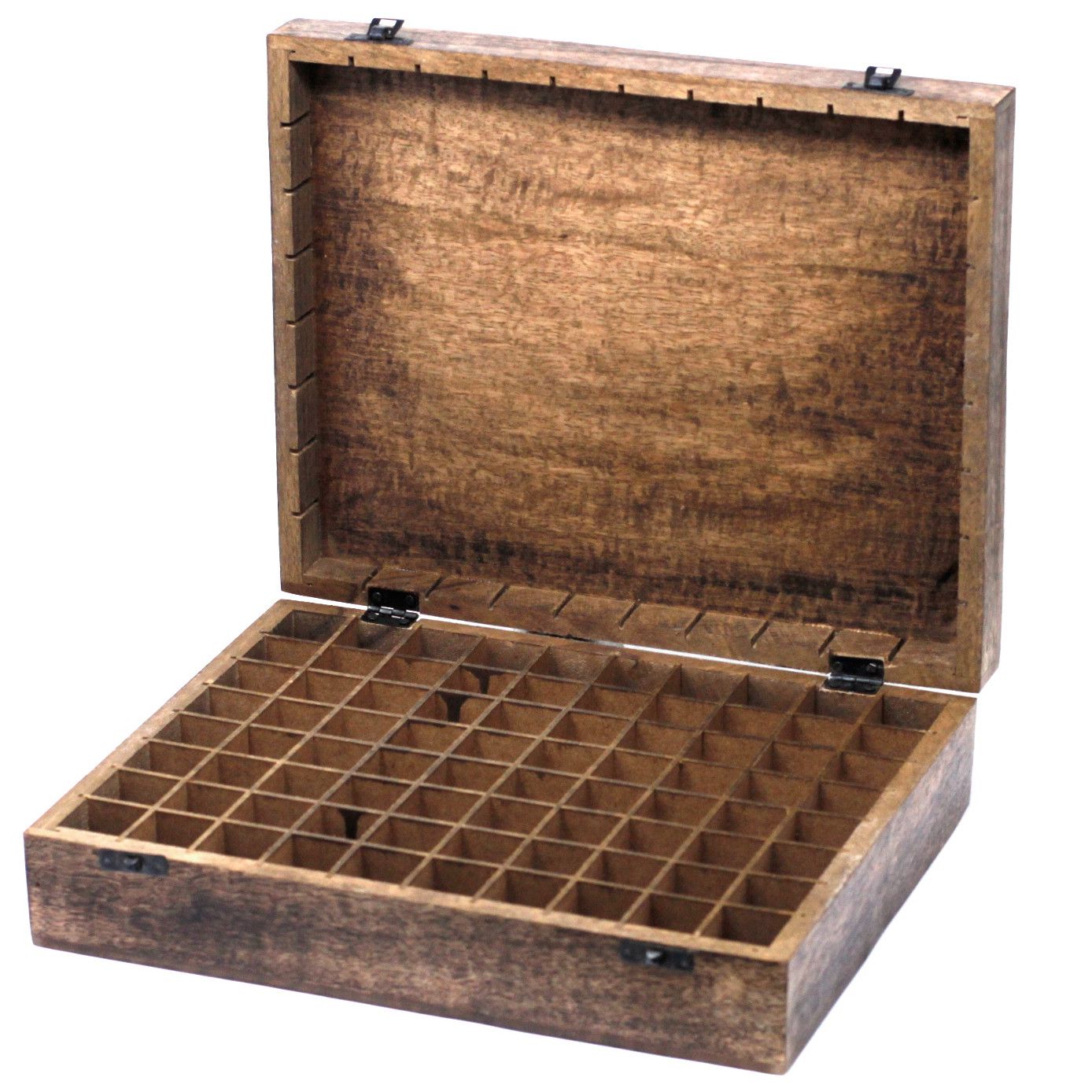 Mango Aromatherapy Box with Floral Design Holds 80 Essential Oils