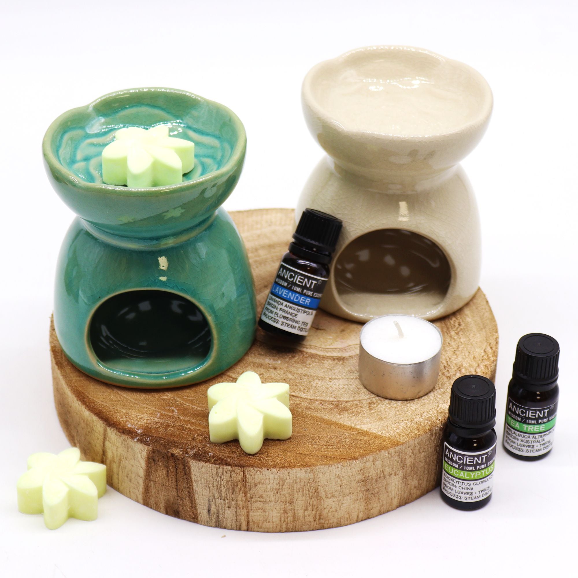 Tree of Life Ivory Oil Burner for Home Fragrance and Decor