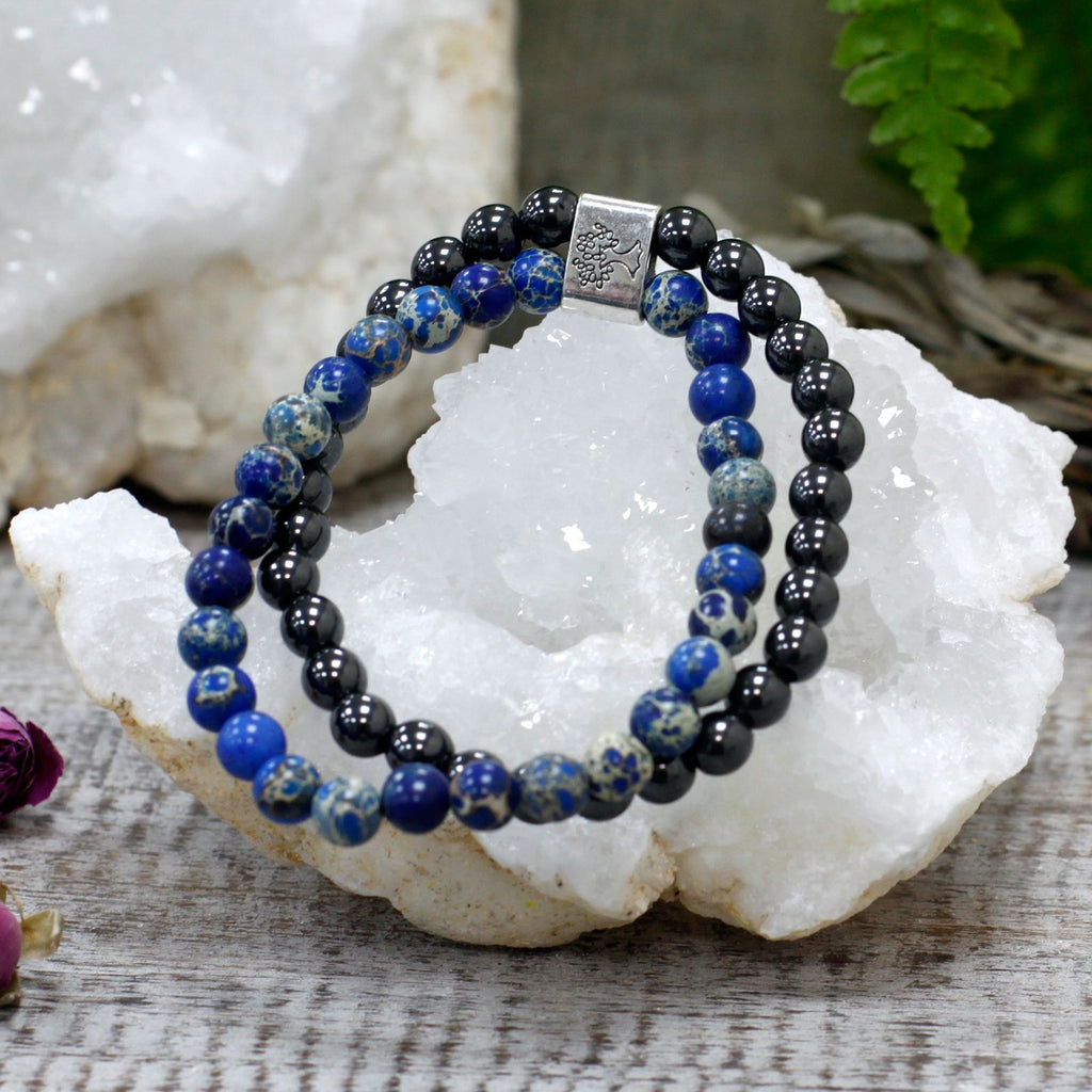 Magnetic Sodalite Gemstone Bracelet for Unique Style Appeal