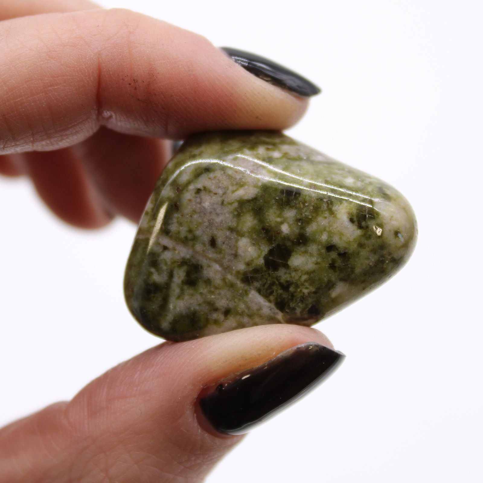 Medium African Tumble Stones Beautiful Epidote Snowflake Gemstone