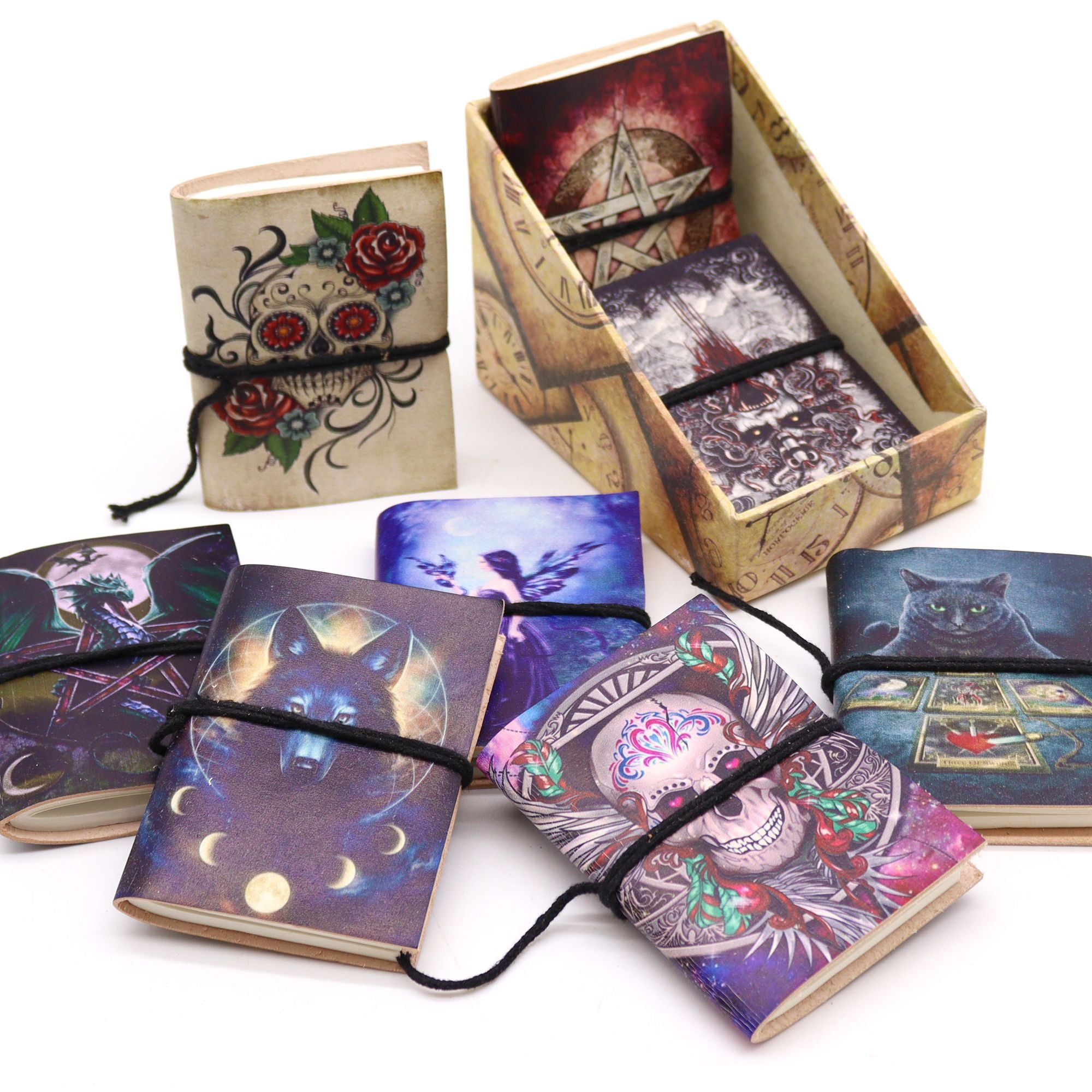 Assorted Gothic Notebooks with Unique Designs for Creative Use
