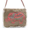 Fab Fringe Bag with Elephant Embroidery for Stylish Carrying