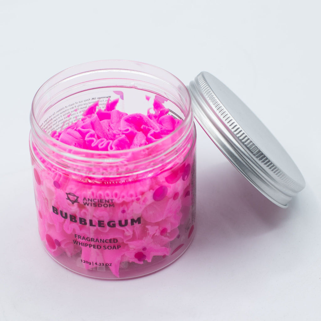 Bubblegum Whipped Soap 120g for a Fun and Fluffy Bath Experience