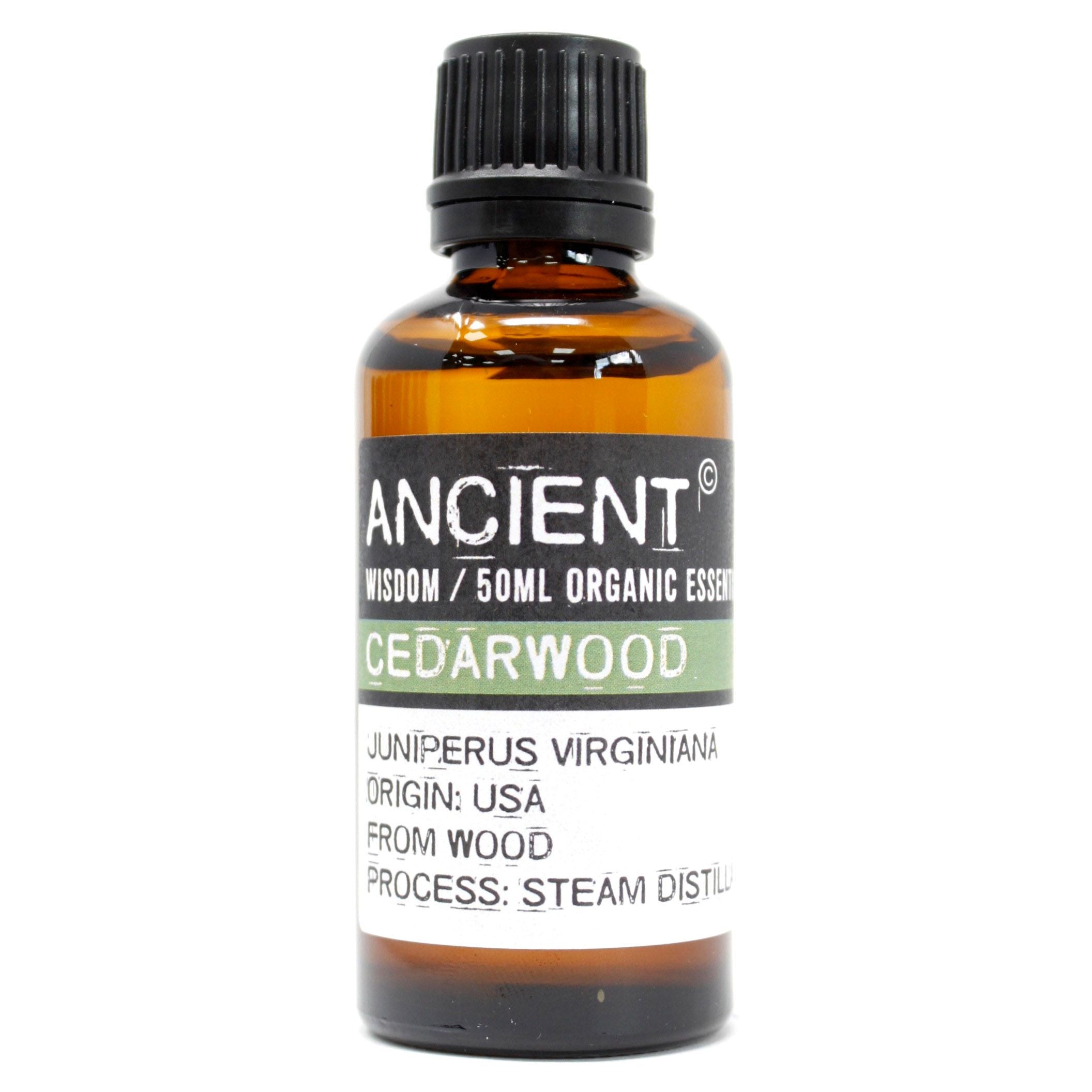 Cedarwood Organic Essential Oil 50ml for Aromatherapy Use