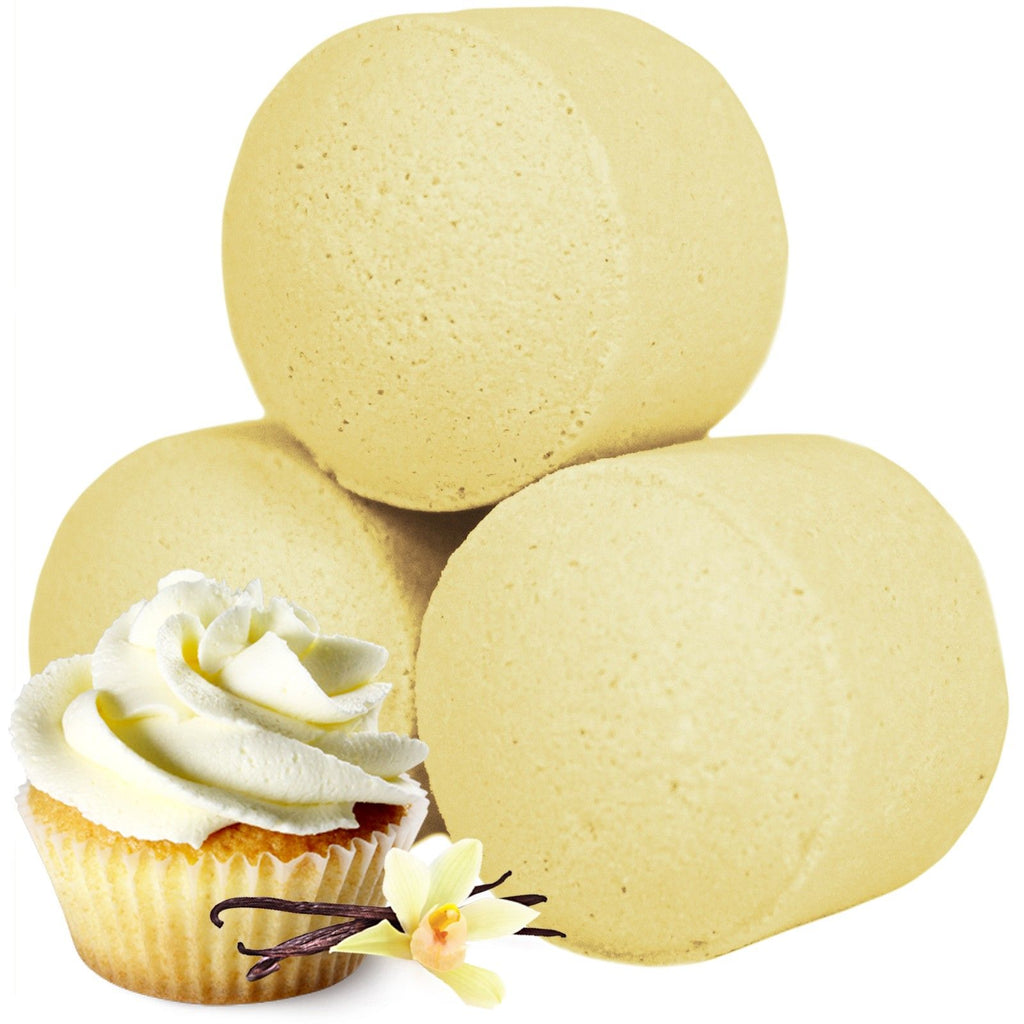 1.3Kg Box of Chill Pills Mini Bath Bombs with Vanilla Cup Cake Scent