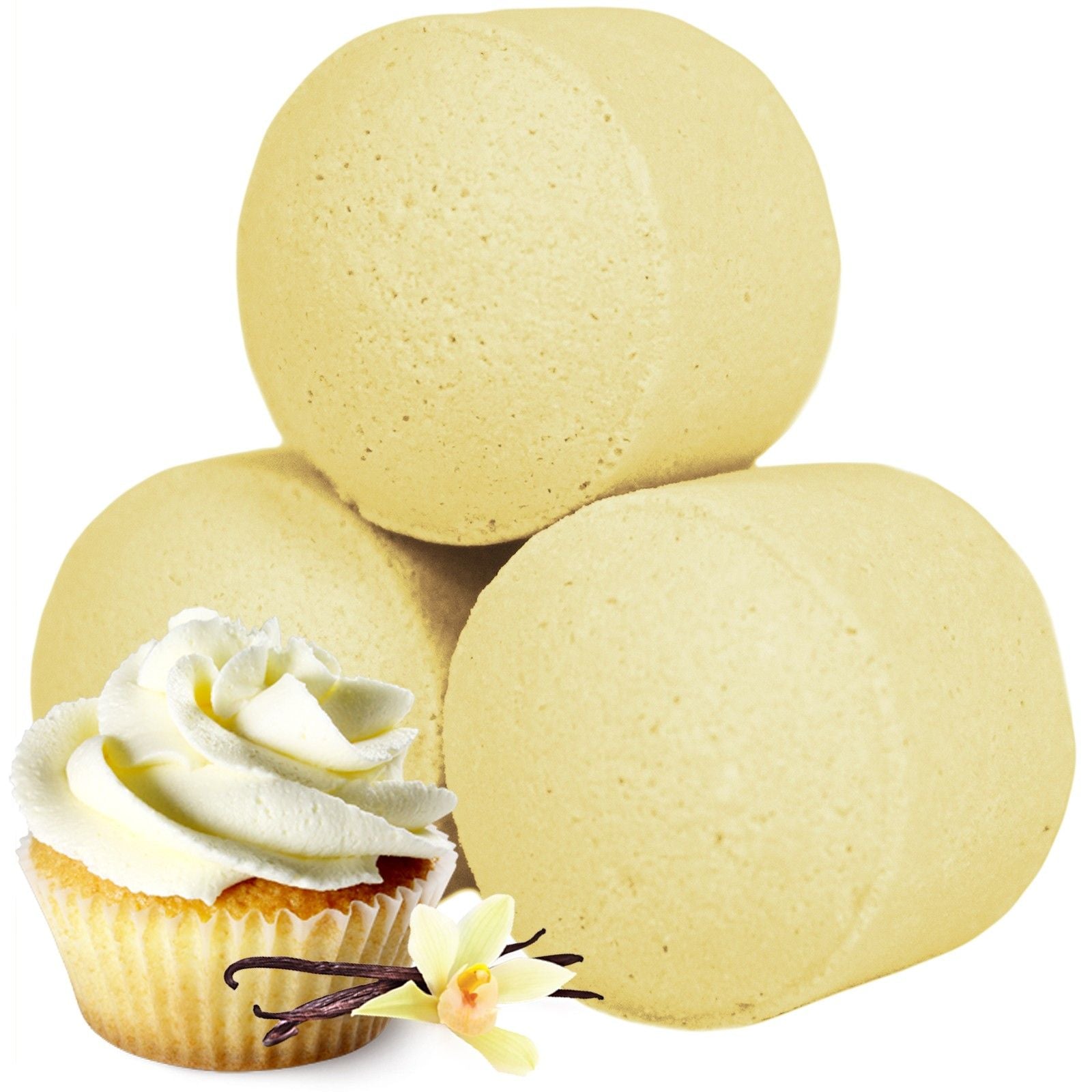 1.3Kg Box of Chill Pills Mini Bath Bombs with Vanilla Cup Cake Scent