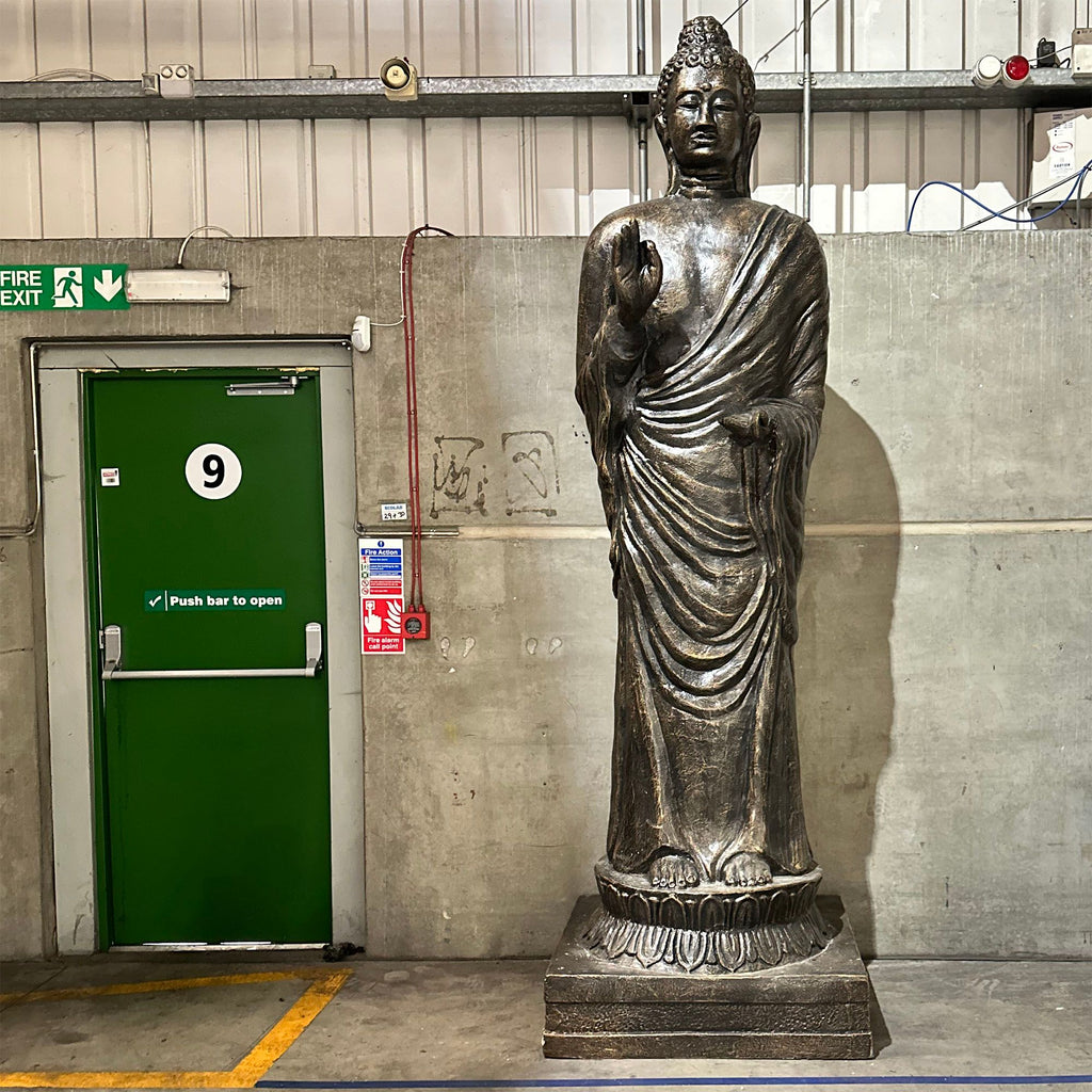 Tall Antique Gold Standing Buddha Statue 3m Tall Design