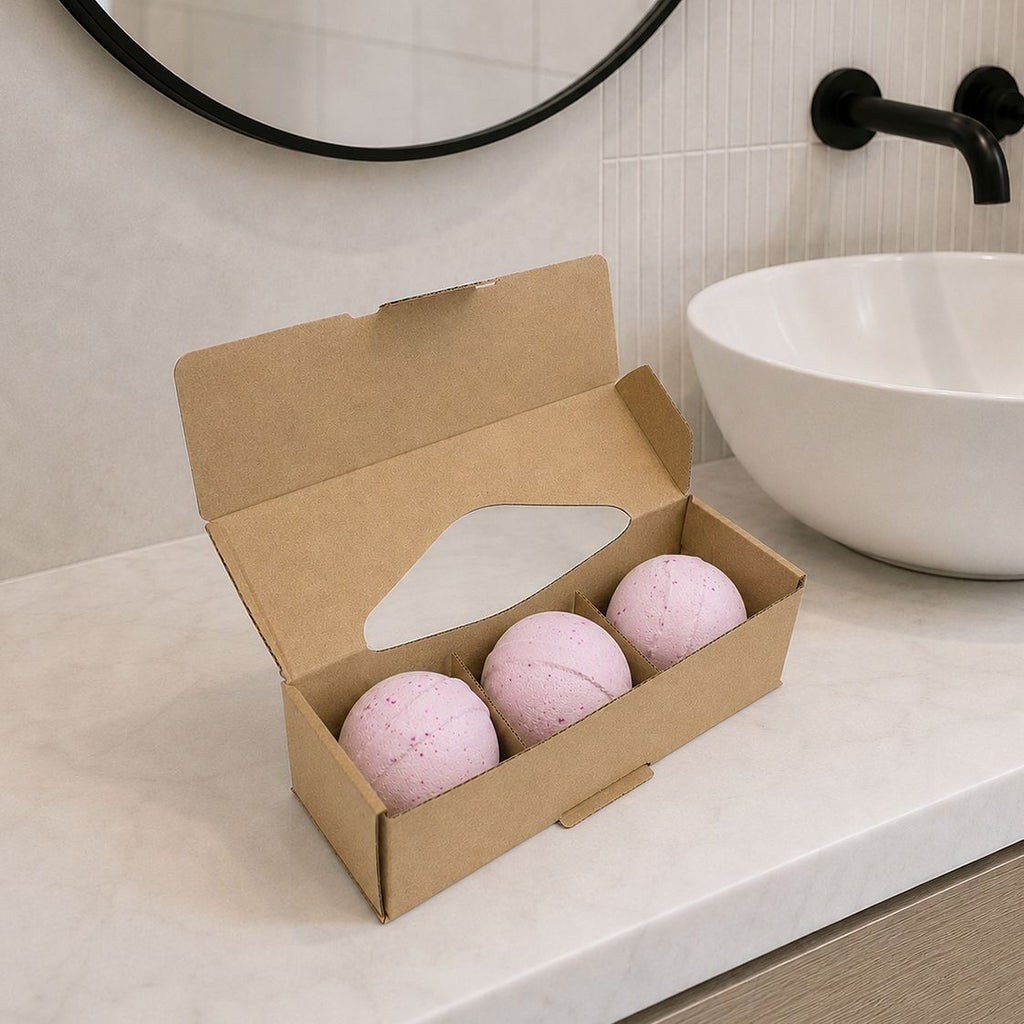 Set of 3 Passion Potion Bath Bombs for a Luxurious Bath Experience