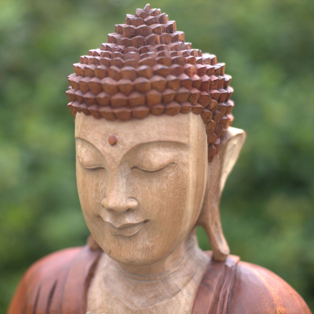 Hand Carved Buddha Statue 60cm Teaching Transmission Design
