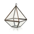 Small Diamond Glass Terrarium for Succulents and Air Plants