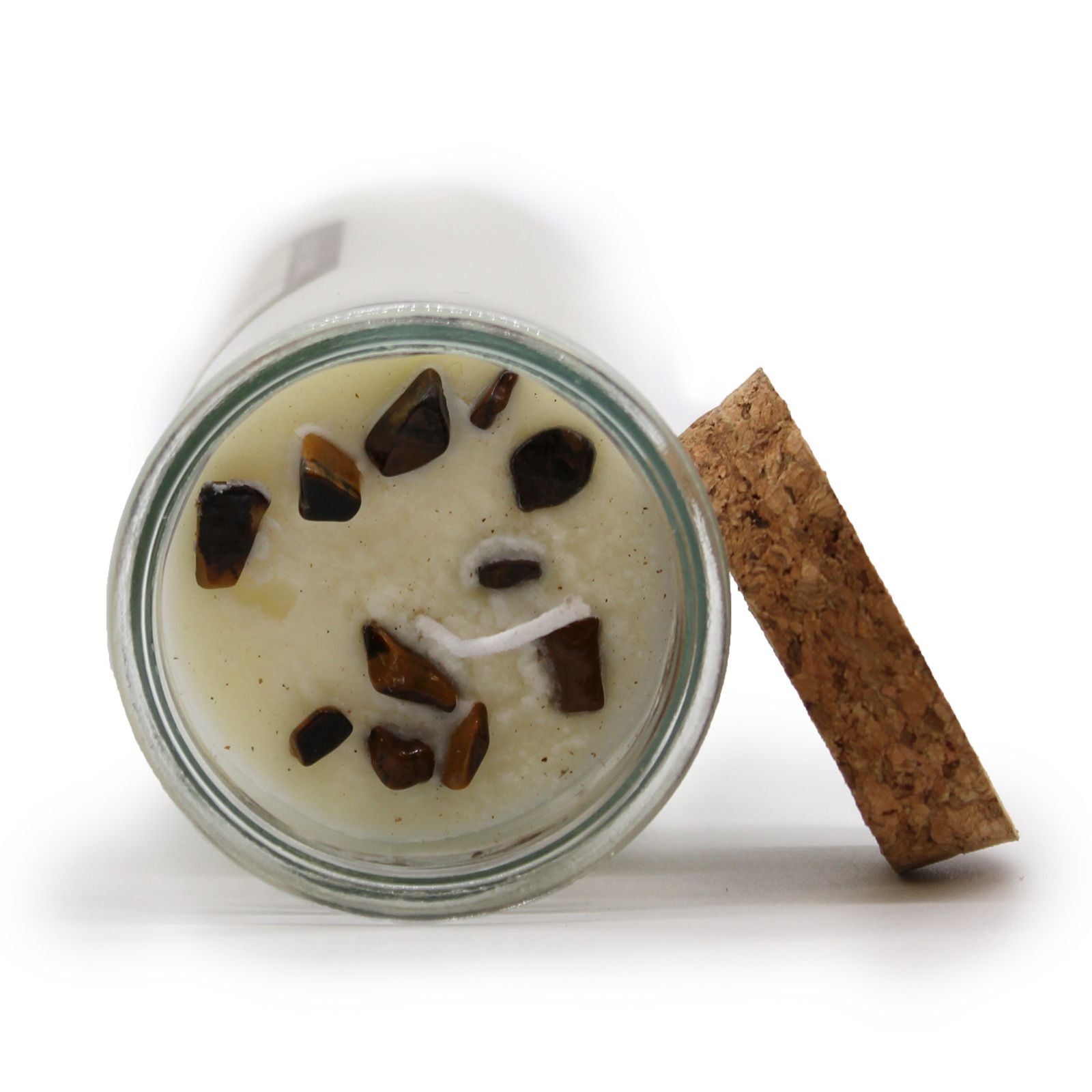 Magic Spell Candle for Confidence with Tiger Eye and Cinnamon