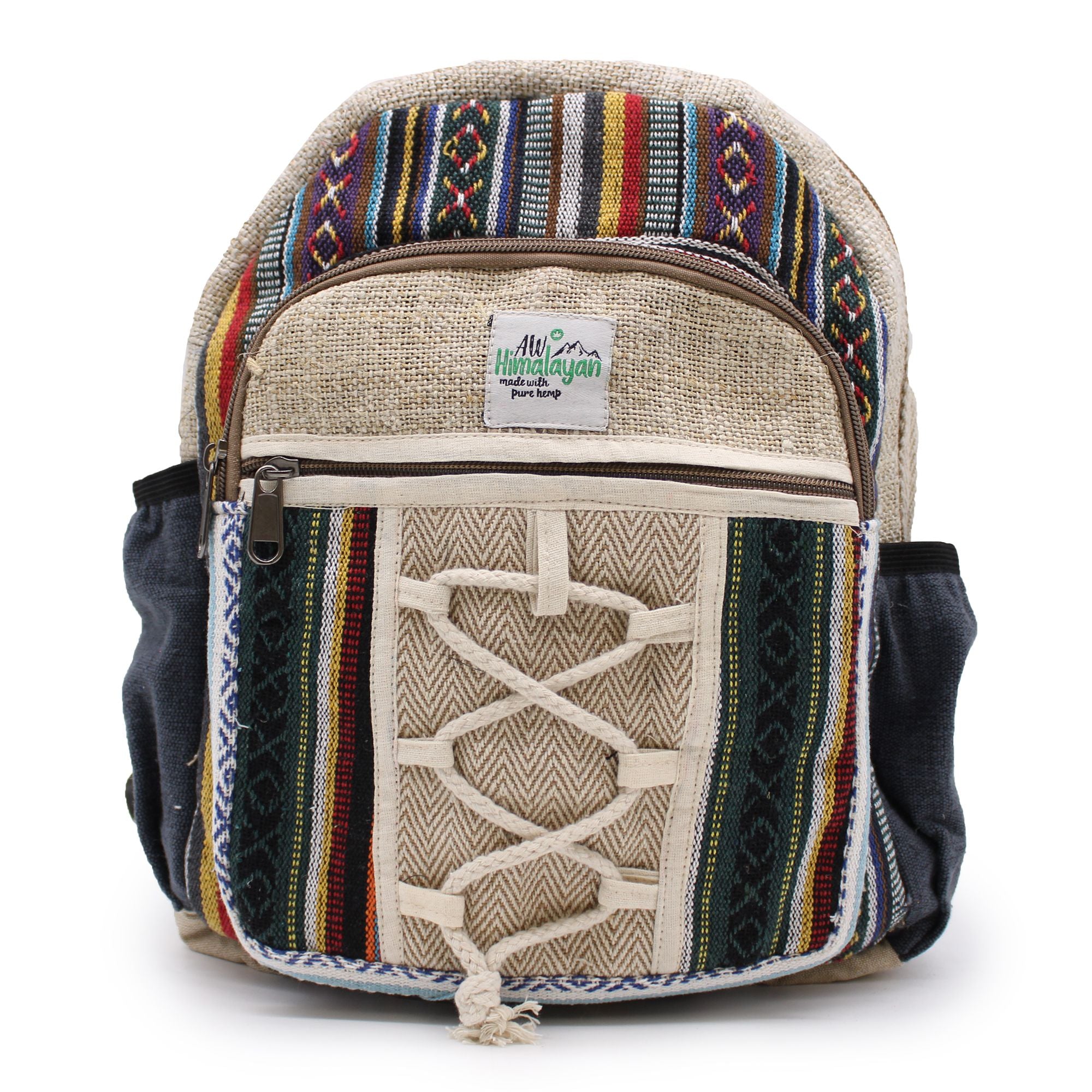 Small Backpack with Rope & Pockets Style for Everyday Use