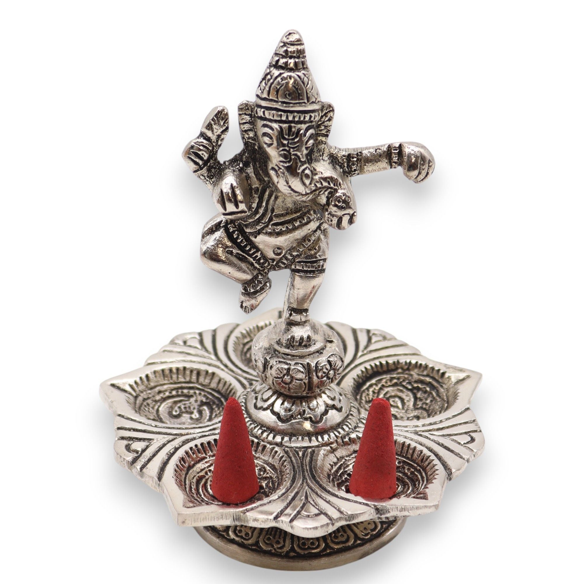 Dancing Ganesha Incense Holder for Home Decor and Meditation
