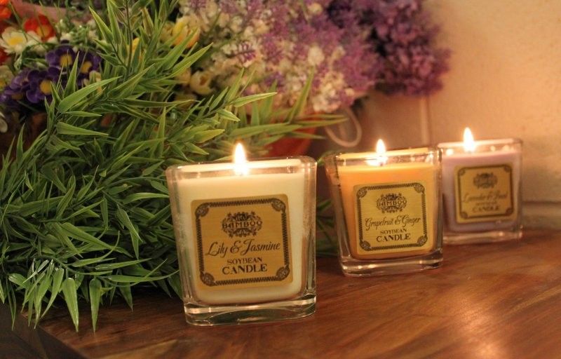 Soybean Jar Candles Lily & Jasmine for Clean Burn Home Fragrance