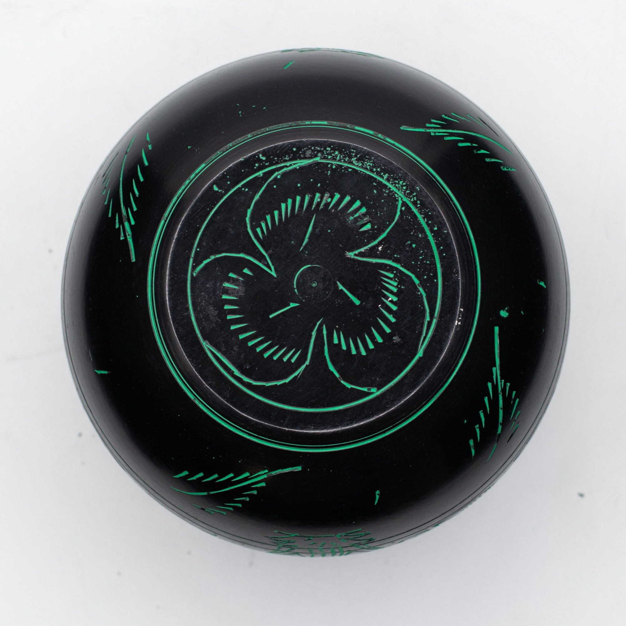 Magic Mushroom Cauldron Singing Bowl in Green 15cm for Relaxation
